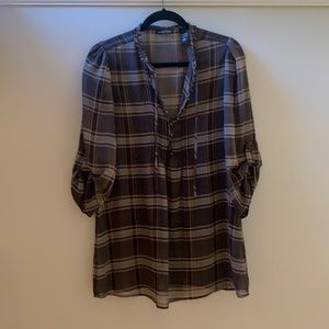 Plaid Tunic